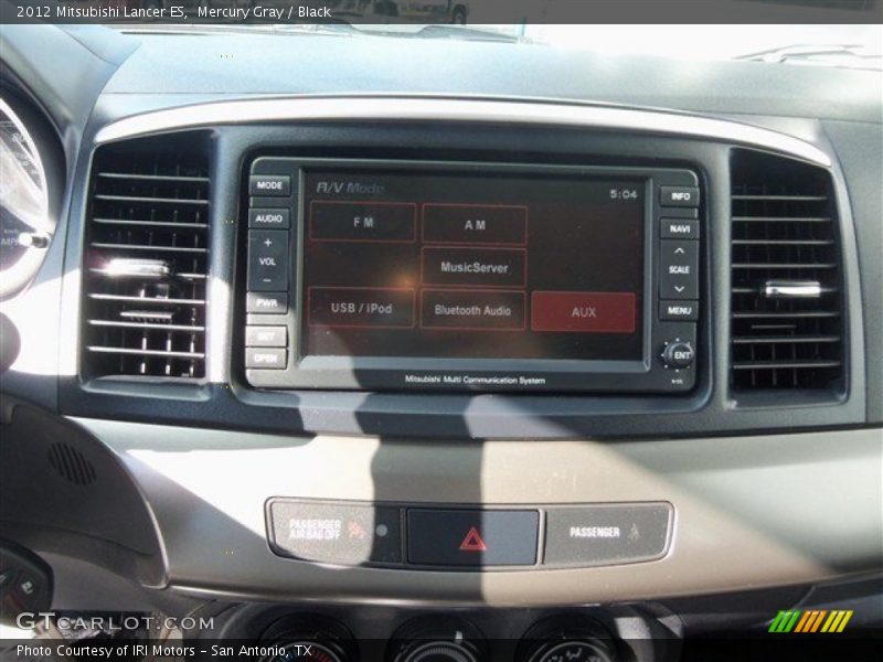 Mercury Gray / Black 2012 Mitsubishi Lancer ES