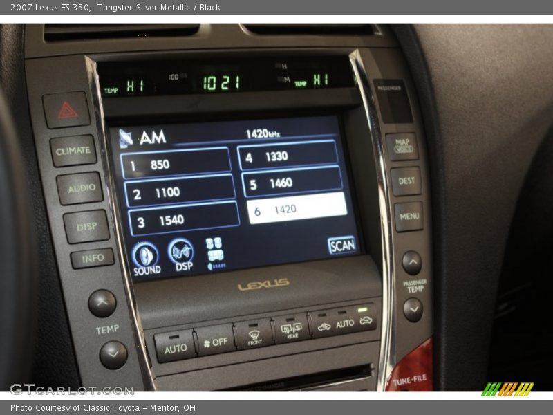 Tungsten Silver Metallic / Black 2007 Lexus ES 350