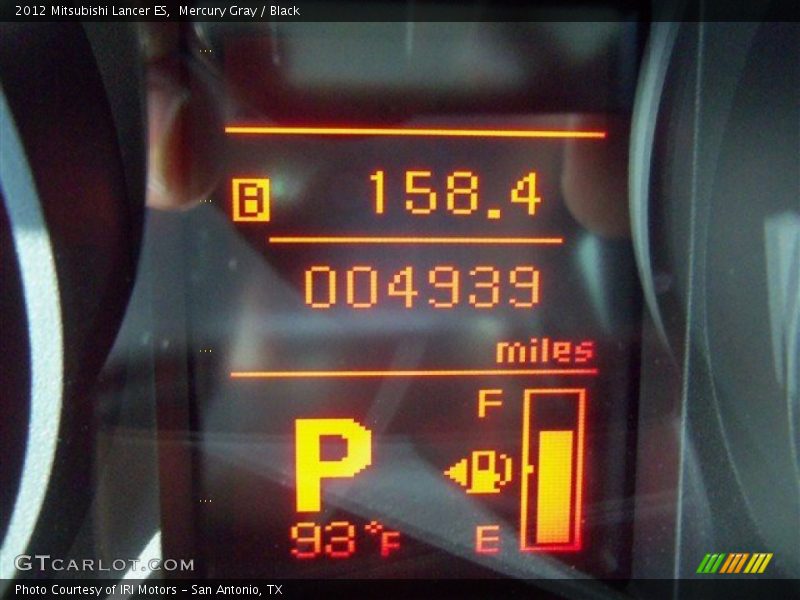 Mercury Gray / Black 2012 Mitsubishi Lancer ES