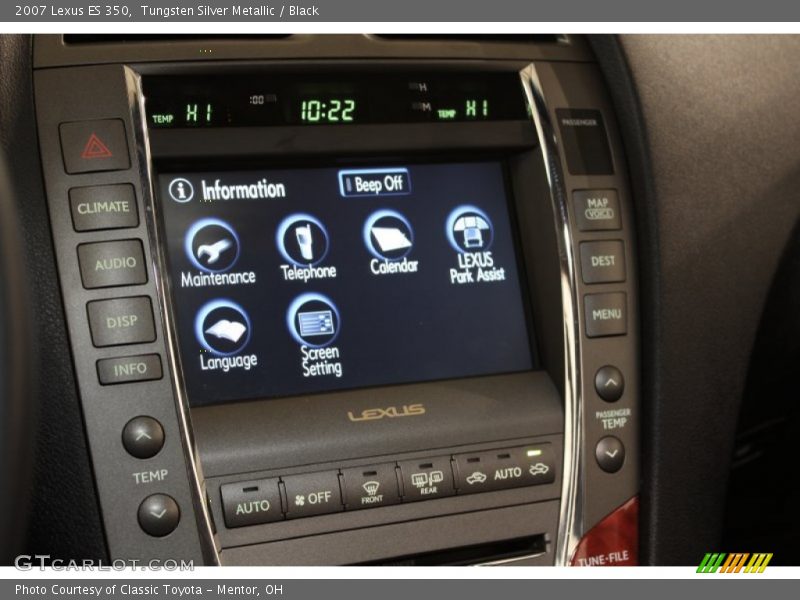 Tungsten Silver Metallic / Black 2007 Lexus ES 350