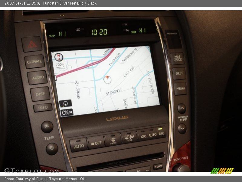 Tungsten Silver Metallic / Black 2007 Lexus ES 350