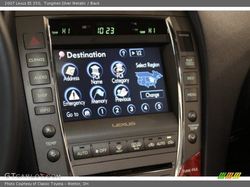 Tungsten Silver Metallic / Black 2007 Lexus ES 350