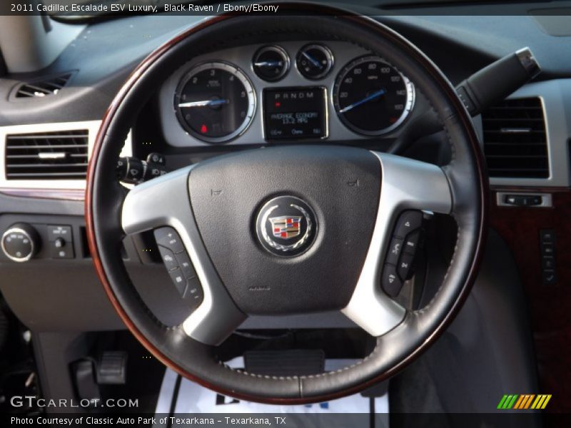 Black Raven / Ebony/Ebony 2011 Cadillac Escalade ESV Luxury