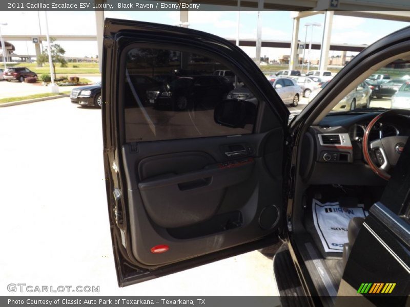 Black Raven / Ebony/Ebony 2011 Cadillac Escalade ESV Luxury