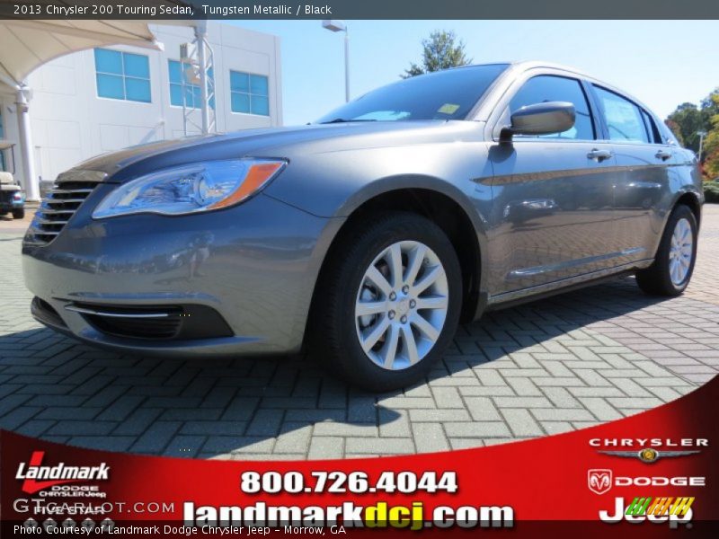 Tungsten Metallic / Black 2013 Chrysler 200 Touring Sedan
