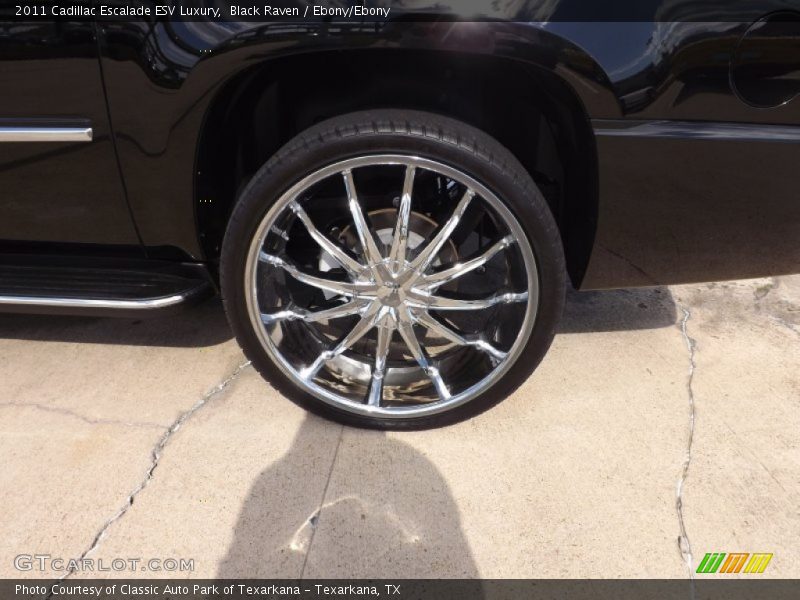 Black Raven / Ebony/Ebony 2011 Cadillac Escalade ESV Luxury