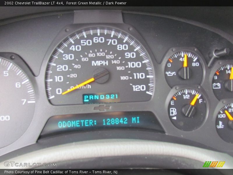 Forest Green Metallic / Dark Pewter 2002 Chevrolet TrailBlazer LT 4x4