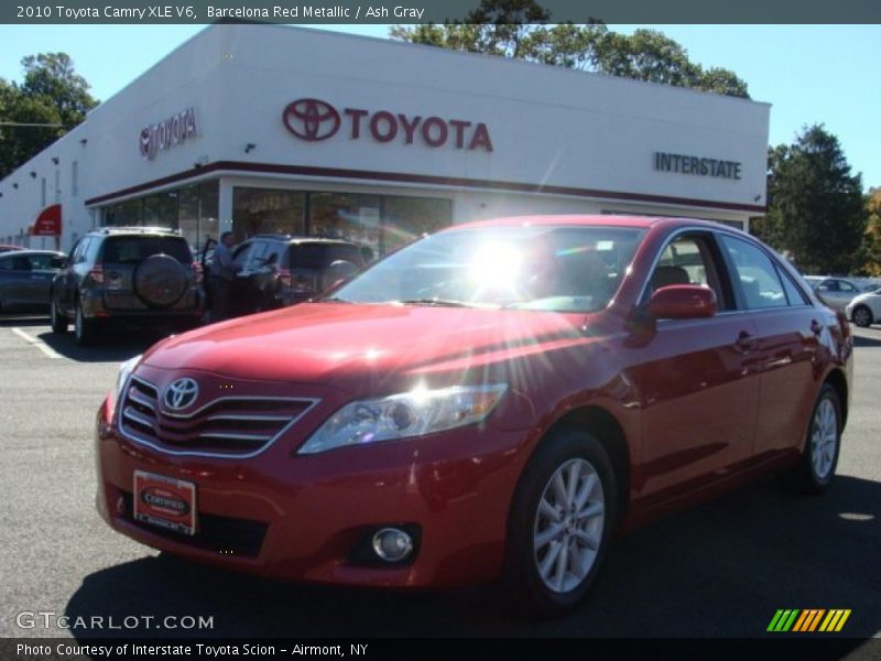 Barcelona Red Metallic / Ash Gray 2010 Toyota Camry XLE V6