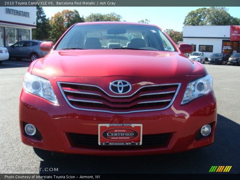 Barcelona Red Metallic / Ash Gray 2010 Toyota Camry XLE V6