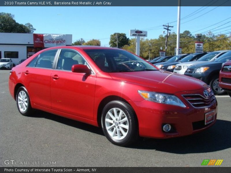 Barcelona Red Metallic / Ash Gray 2010 Toyota Camry XLE V6