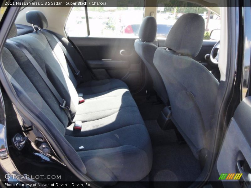 Super Black / Charcoal 2011 Nissan Versa 1.8 S Sedan