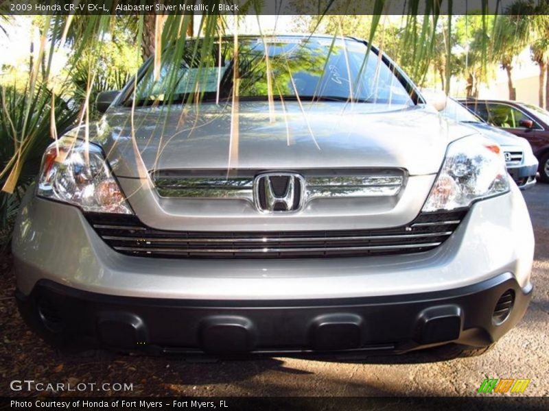 Alabaster Silver Metallic / Black 2009 Honda CR-V EX-L