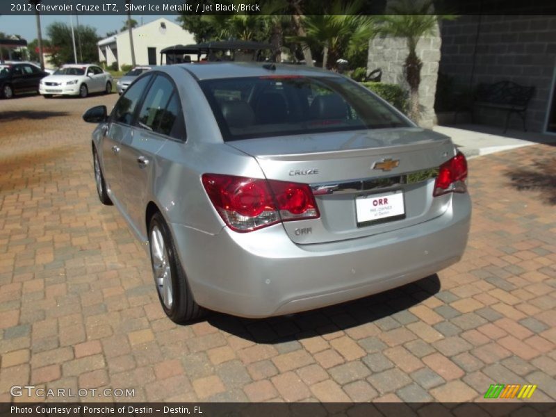 Silver Ice Metallic / Jet Black/Brick 2012 Chevrolet Cruze LTZ