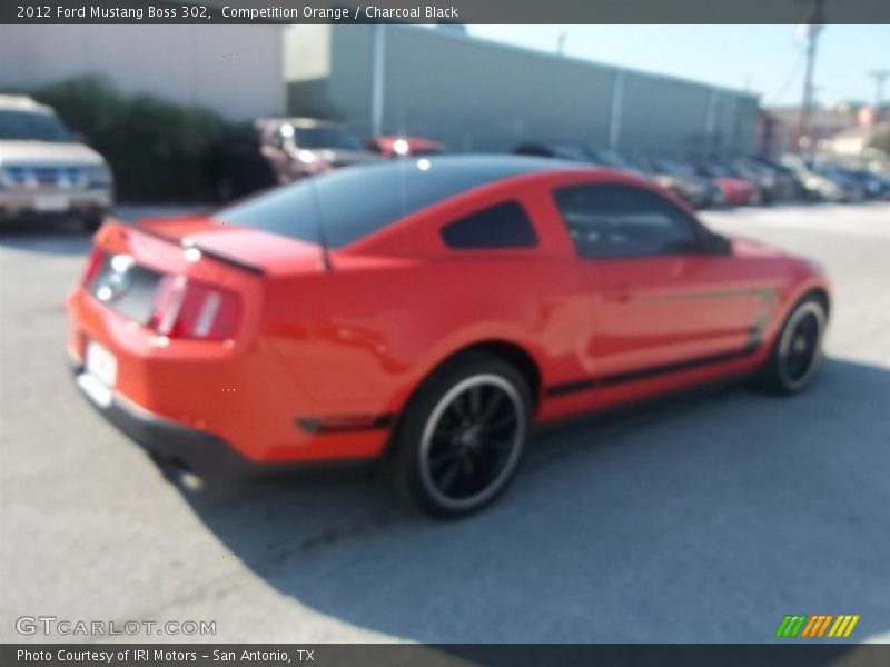 Competition Orange / Charcoal Black 2012 Ford Mustang Boss 302
