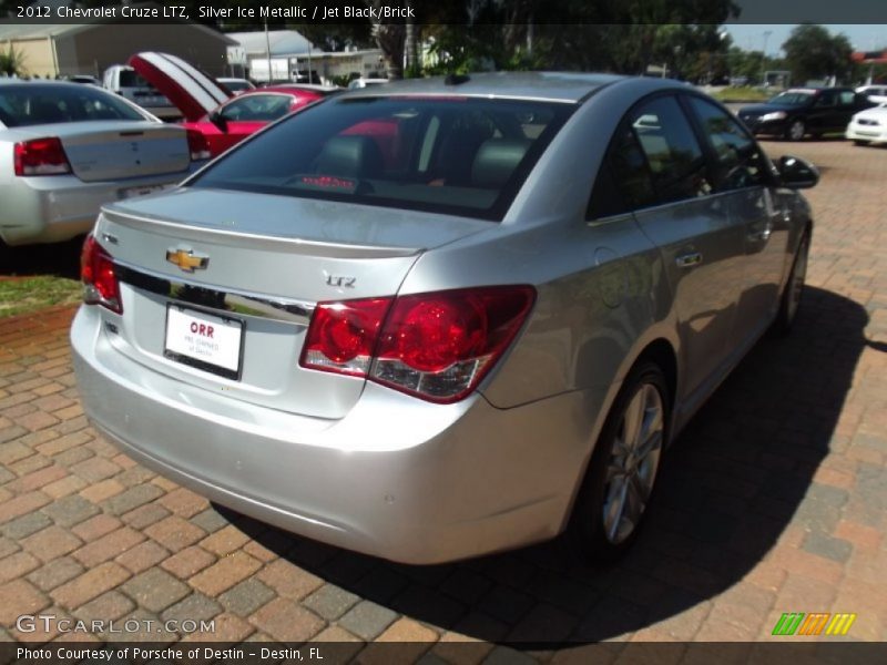Silver Ice Metallic / Jet Black/Brick 2012 Chevrolet Cruze LTZ