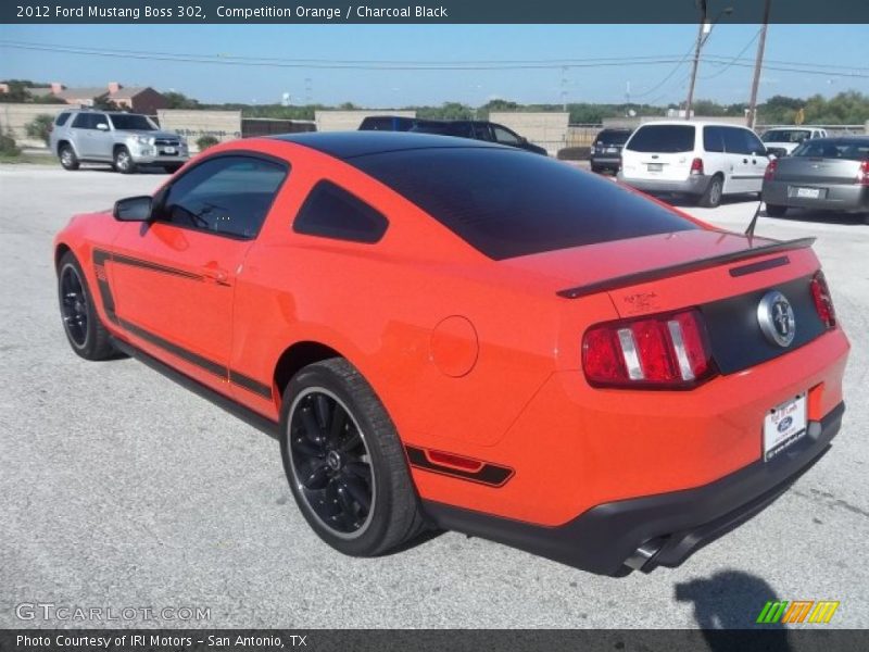 Competition Orange / Charcoal Black 2012 Ford Mustang Boss 302