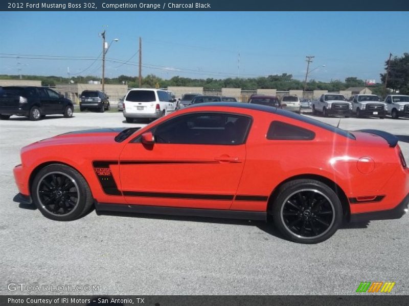 Competition Orange / Charcoal Black 2012 Ford Mustang Boss 302