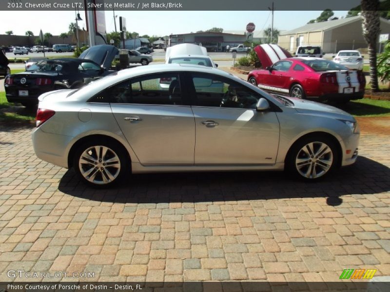 Silver Ice Metallic / Jet Black/Brick 2012 Chevrolet Cruze LTZ
