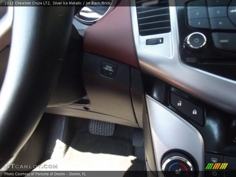 Silver Ice Metallic / Jet Black/Brick 2012 Chevrolet Cruze LTZ