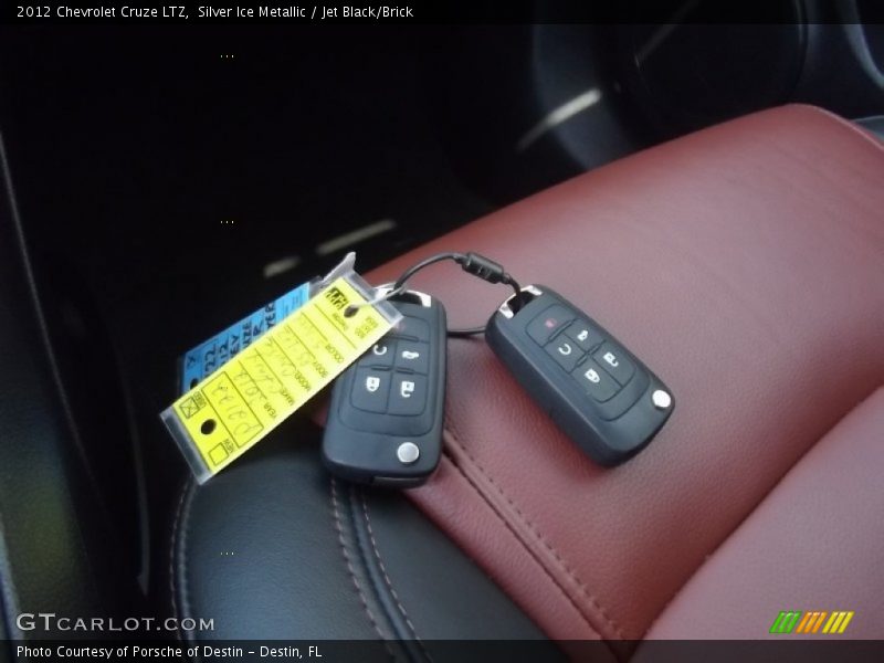 Silver Ice Metallic / Jet Black/Brick 2012 Chevrolet Cruze LTZ