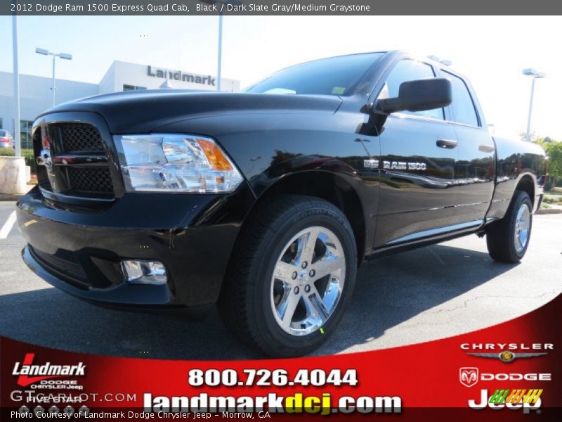 Black / Dark Slate Gray/Medium Graystone 2012 Dodge Ram 1500 Express Quad Cab