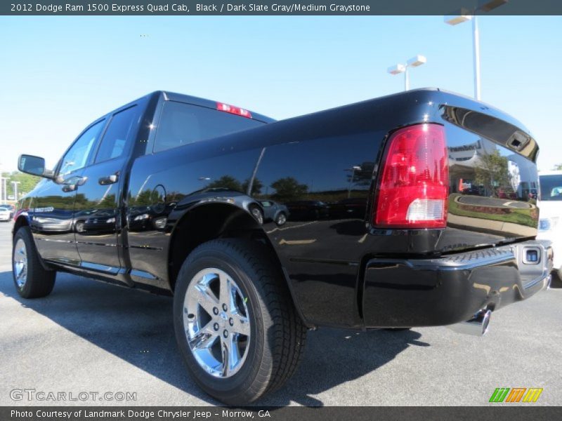 Black / Dark Slate Gray/Medium Graystone 2012 Dodge Ram 1500 Express Quad Cab