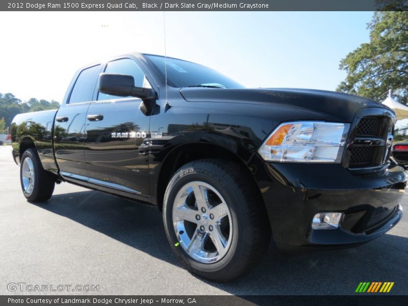 Black / Dark Slate Gray/Medium Graystone 2012 Dodge Ram 1500 Express Quad Cab