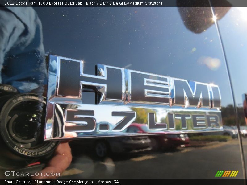 Black / Dark Slate Gray/Medium Graystone 2012 Dodge Ram 1500 Express Quad Cab