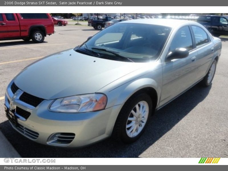 Satin Jade Pearlcoat / Dark Slate Grey 2006 Dodge Stratus SXT Sedan