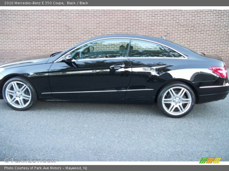 Black / Black 2010 Mercedes-Benz E 350 Coupe