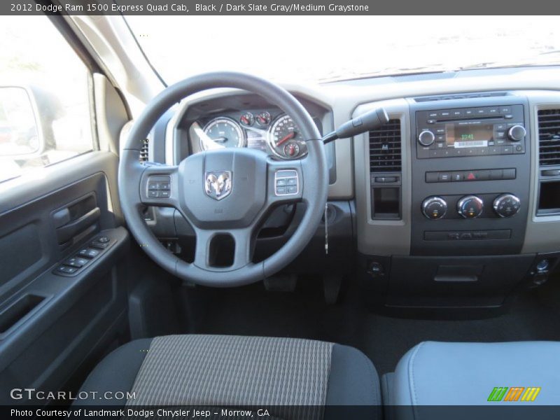 Black / Dark Slate Gray/Medium Graystone 2012 Dodge Ram 1500 Express Quad Cab
