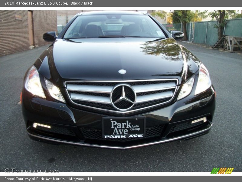 Black / Black 2010 Mercedes-Benz E 350 Coupe