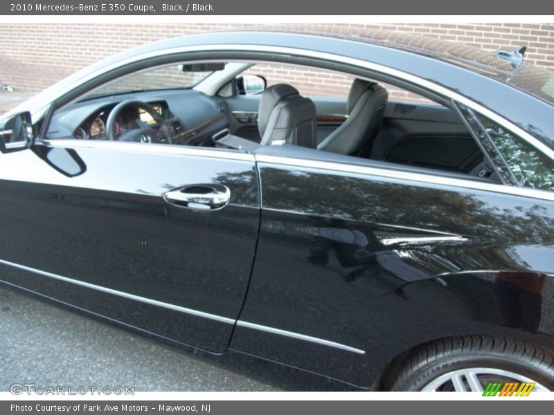 Black / Black 2010 Mercedes-Benz E 350 Coupe