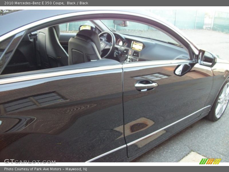 Black / Black 2010 Mercedes-Benz E 350 Coupe