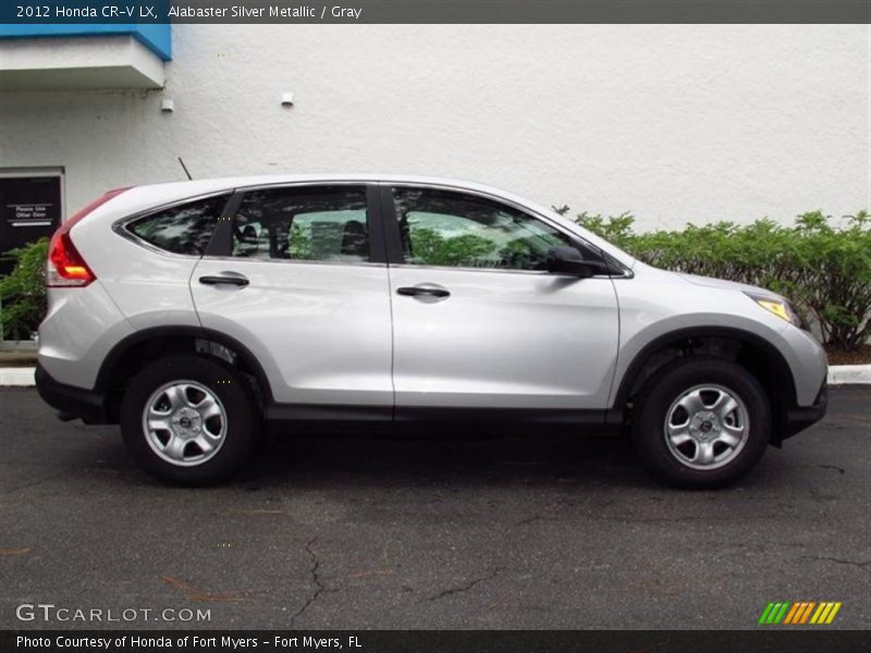 Alabaster Silver Metallic / Gray 2012 Honda CR-V LX