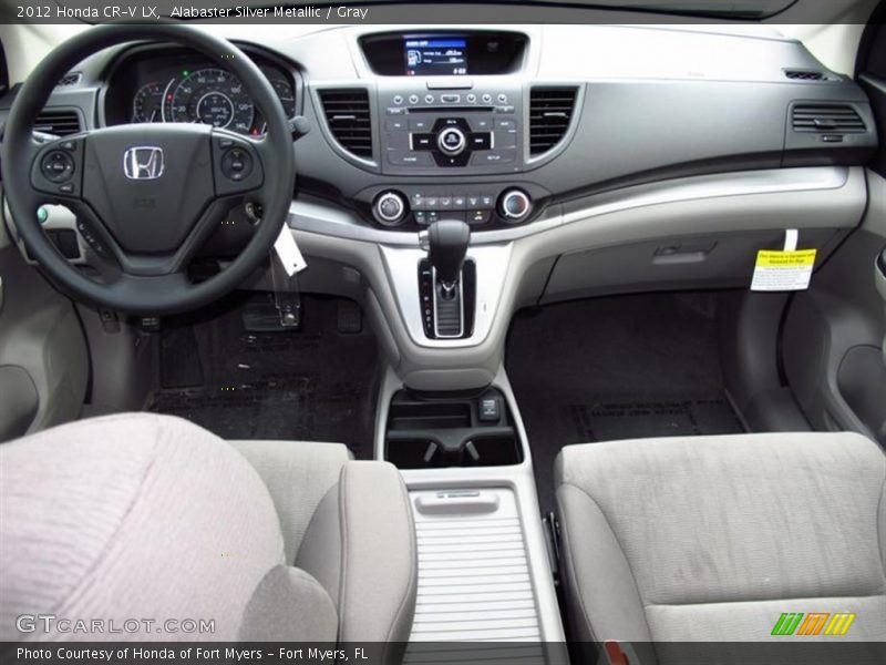 Alabaster Silver Metallic / Gray 2012 Honda CR-V LX