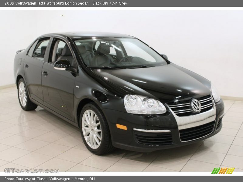 Black Uni / Art Grey 2009 Volkswagen Jetta Wolfsburg Edition Sedan