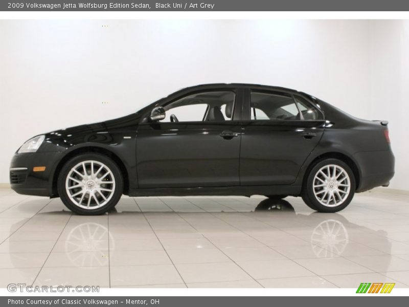 Black Uni / Art Grey 2009 Volkswagen Jetta Wolfsburg Edition Sedan
