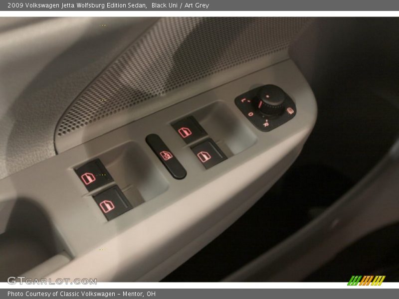 Black Uni / Art Grey 2009 Volkswagen Jetta Wolfsburg Edition Sedan