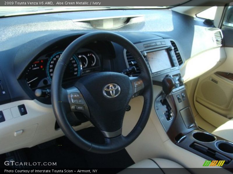 Aloe Green Metallic / Ivory 2009 Toyota Venza V6 AWD