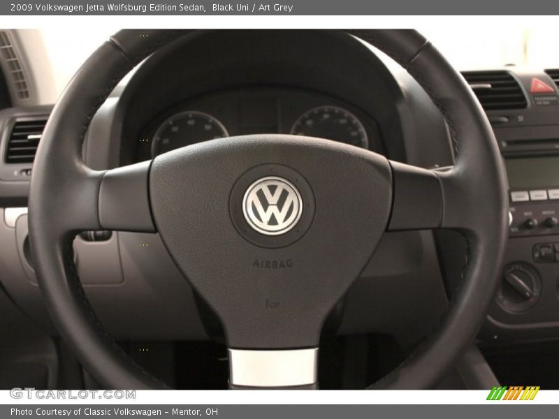 Black Uni / Art Grey 2009 Volkswagen Jetta Wolfsburg Edition Sedan