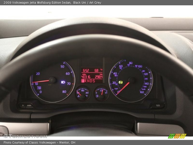 Black Uni / Art Grey 2009 Volkswagen Jetta Wolfsburg Edition Sedan