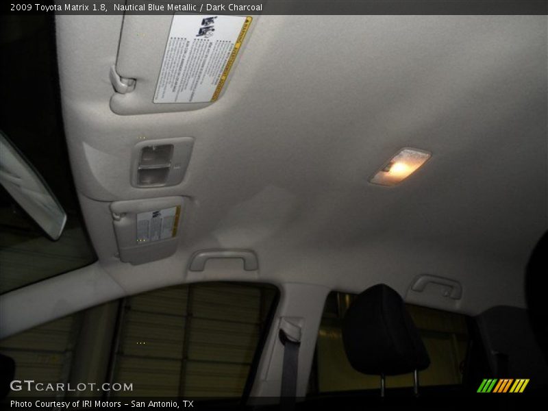 Nautical Blue Metallic / Dark Charcoal 2009 Toyota Matrix 1.8