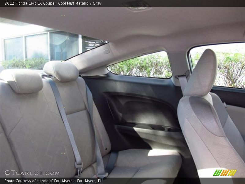 Cool Mist Metallic / Gray 2012 Honda Civic LX Coupe