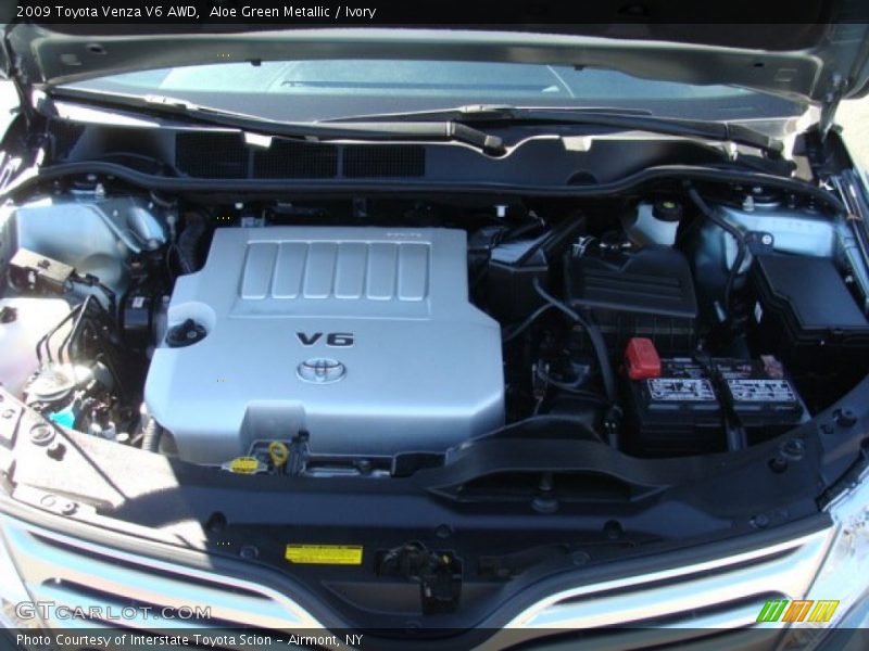 Aloe Green Metallic / Ivory 2009 Toyota Venza V6 AWD