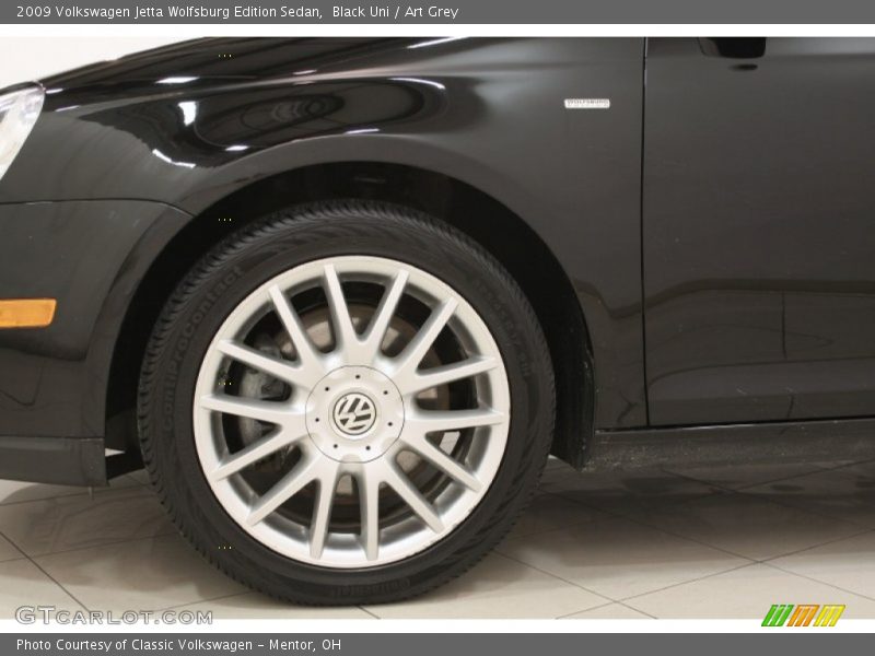 Black Uni / Art Grey 2009 Volkswagen Jetta Wolfsburg Edition Sedan