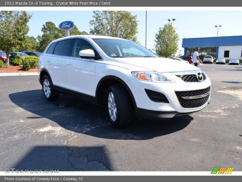 Crystal White Pearl Mica / Sand 2011 Mazda CX-9 Touring