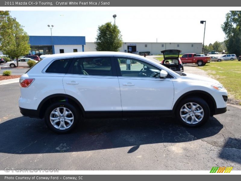 Crystal White Pearl Mica / Sand 2011 Mazda CX-9 Touring