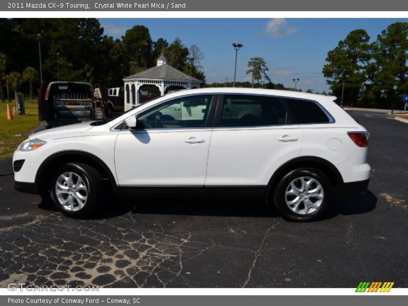 Crystal White Pearl Mica / Sand 2011 Mazda CX-9 Touring