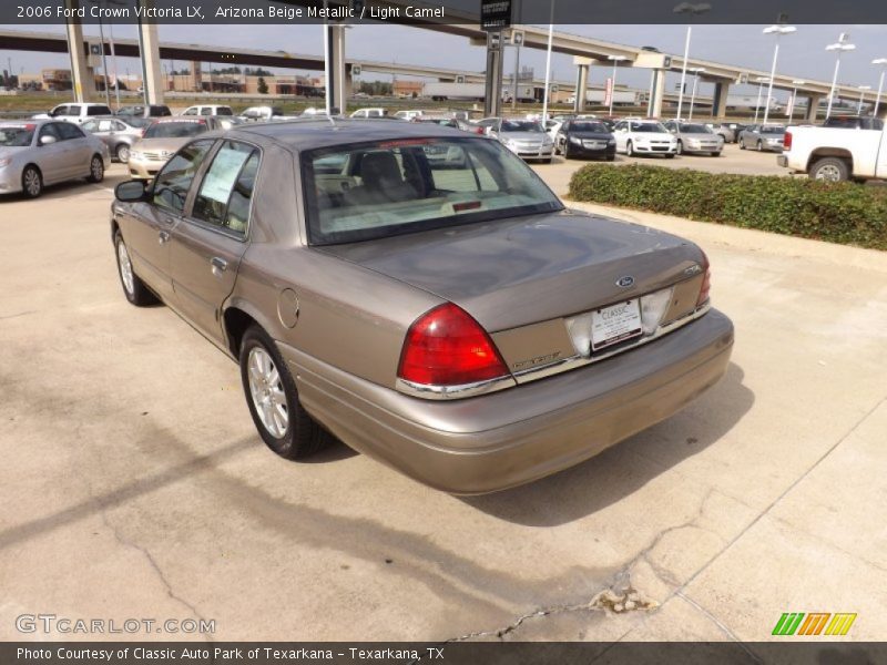Arizona Beige Metallic / Light Camel 2006 Ford Crown Victoria LX